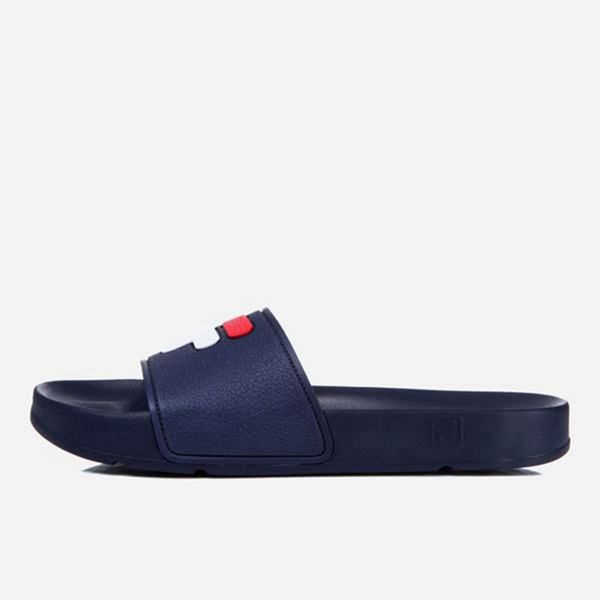 Fila F Slide Men's Sandals - Navy,NZ 456-56028